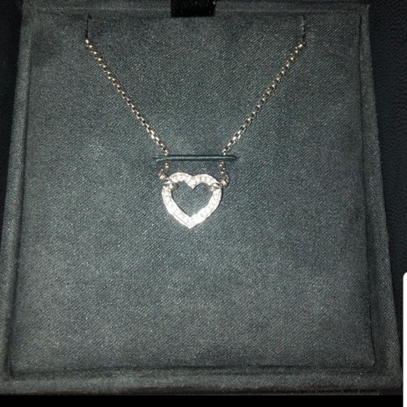 David Yurman Pave Diamond Heart necklace - Picture 4 of 7